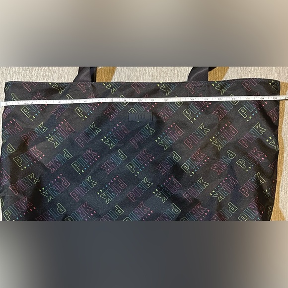 Victoria's Secret PINK black weekender tote bag - NWT - Picture 6 of 9